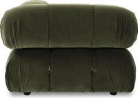Camaleonda Style Corner Sofa - Left Armrest Bottle Green Velvet/Velvet image.