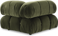 Camaleonda Style Corner Sofa - Left Armrest Bottle Green Velvet/Velvet image.