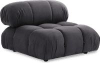 Camaleonda Style Lounge Sofa Charcoal Grey Alcantara/Alcantara image.