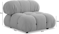 Camaleonda Style Lounge Sofa Creamy Boucle/Boucle image.