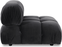 Camaleonda Style Lounge Sofa Dark Grey Velvet/Velvet image.