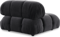 Camaleonda Style Lounge Sofa Dark Grey Velvet/Velvet image.