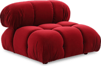 Camaleonda Style Lounge Sofa Dark Red Velvet/Velvet image.
