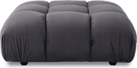 Camaleonda Style Sofa Ottoman Charcoal Grey Alcantara/Alcantara image.