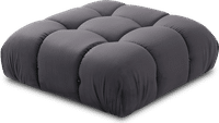 Camaleonda Style Sofa Ottoman Charcoal Grey Alcantara/Alcantara image.