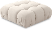 Camaleonda Style Sofa Ottoman Creamy Alcantara/Alcantara image.