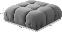 Camaleonda Style Sofa Ottoman Creamy Alcantara/Alcantara image.