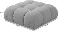 Camaleonda Style Sofa Ottoman Creamy Boucle/Boucle image.