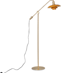 Cantilever Style Floor Lamp Amber image.