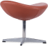 Egg Stool Premium Leather/Without piping/Caramel Aniline image.