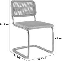 Cesca B32 Side Chair Ash image.