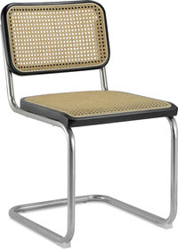 Cesca B32 Side Chair Black Laquered image.