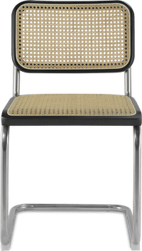 Cesca B32 Side Chair Black Laquered image.