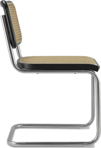 Cesca B32 Side Chair Black Laquered image.