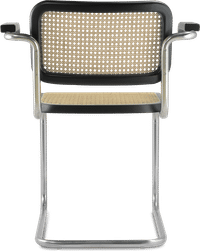 Cesca Side 64 Chair  Black Laquered image.