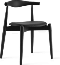 CH20 Elbow Chair Black/Black Lacquered image.