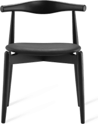 CH20 Elbow Chair Black/Black Lacquered image.