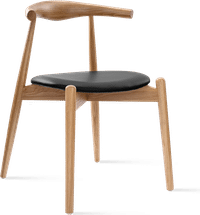 CH20 Elbow Chair Black/Solid Oak image.