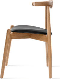 CH20 Elbow Chair Black/Solid Oak image.