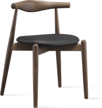 CH20 Elbow Chair Black/Walnut image.