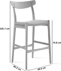 CH 23 Barstool  Solid Ash  image.