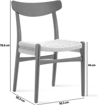 CH23 Chair Black Painted Ash image.