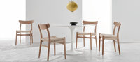 CH23 Chair Solid Oak image.