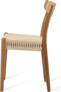 CH23 Chair Solid Oak image.