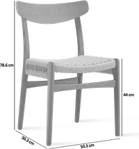 CH23 Chair Solid Oak image.