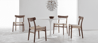 Tulip Round Dining Table - White Marble White Marble/90 CM image.