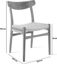 CH23 Chair Walnut image.