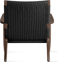 CH25 Easy Chair Walnut/Black image.