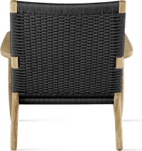CH25 Easy Chair Solid Ash /Black image.