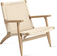 CH25 Easy Chair Solid Oak/Natural image.