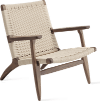 CH25 Easy Chair Walnut/Natural image.