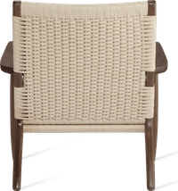 CH25 Easy Chair Walnut/Natural image.