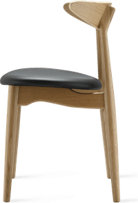 CH33 Chair Black/Solid Oak image.