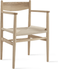 CH37 - Arm Chair Ash/Natural image.