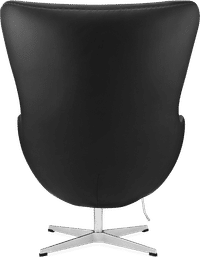 The Egg Chair Italian Leather/Without piping/Black image.