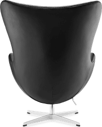 The Egg Chair Premium Leather/Without piping/Black  image.