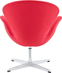 The Swan Chair  Wool/Without piping/Deep Red image.