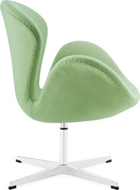The Swan Chair  Wool/Without piping/Light Green image.