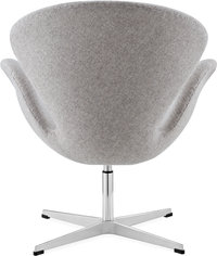 The Swan Chair  Wool/Without piping/Light Pebble Grey image.