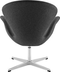 The Swan Chair  Wool/Without piping/Charcoal Grey image.