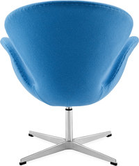 The Swan Chair  Wool/Without piping/Morocan Blue image.