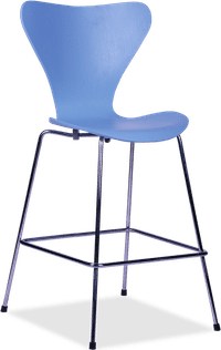 Series 7 Counter Stool Plywood/Light Blue image.