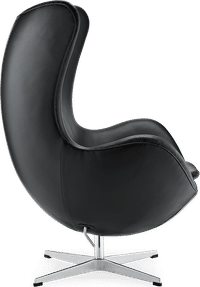 The Egg Chair Premium Leather/With piping/Black  image.