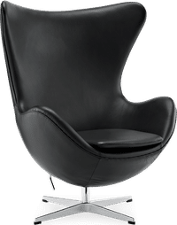 The Egg Chair Premium Leather/With piping/Black  image.