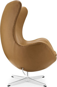 The Egg Chair Premium Leather/With piping/Camel image.