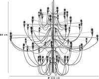 Chandelier 2097 Gold/Large image.